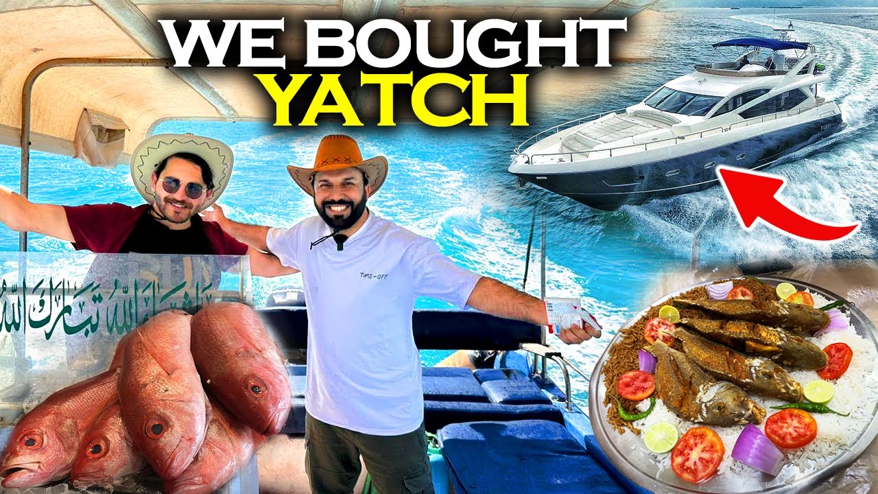 We bought a Boat ⛵ Sailing 🚢 and Fishing 🎣 | First Ride, Delicious Arabic 🇸🇦 Lunch 😋