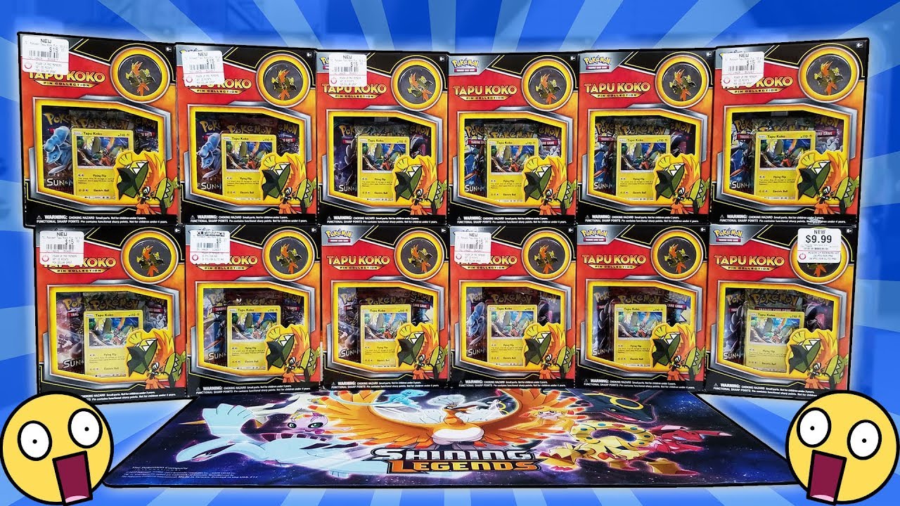 ERROR PACK!!! INSANE POKEMON TAPU KOKO PIN COLLECTION BOX OPENING!!!