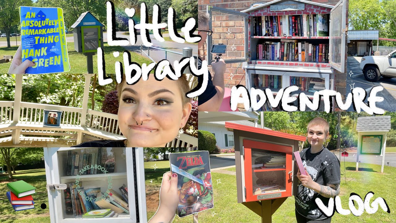 hunting for free little library boxes 📚| vlog |