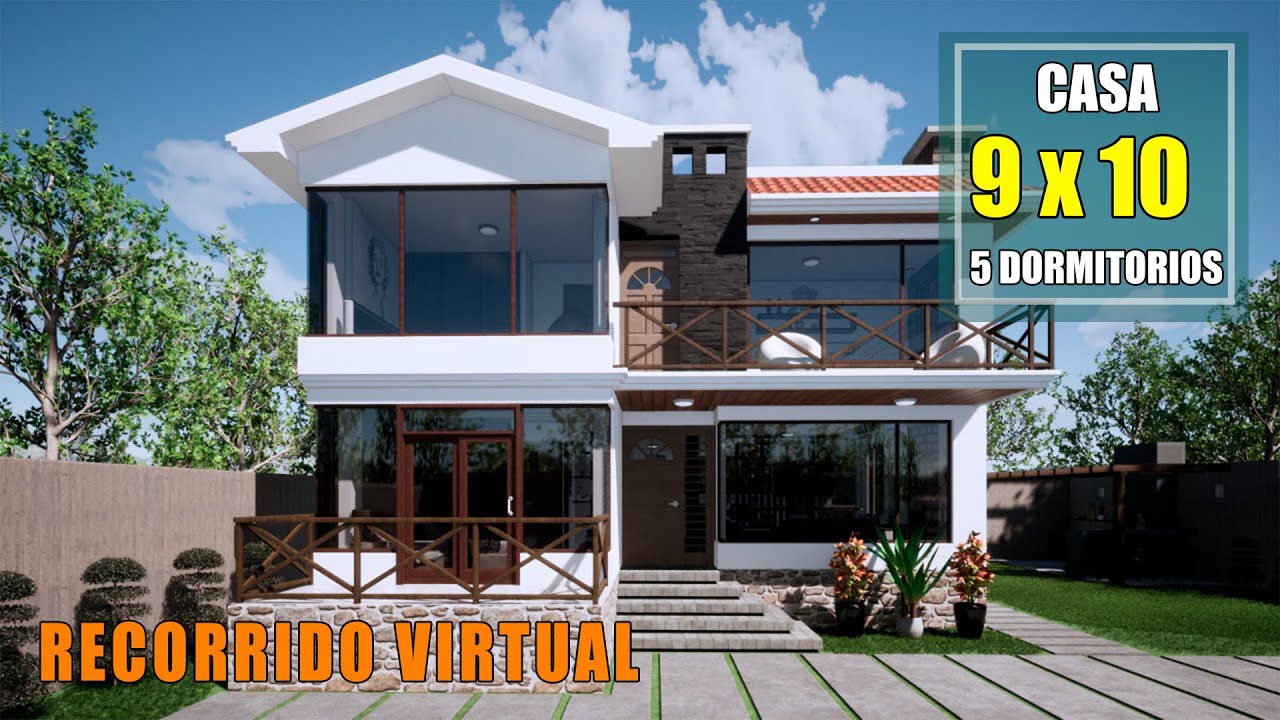 Recorrido Virtual || Casa MVA 9 x 10 m || Casa 3D