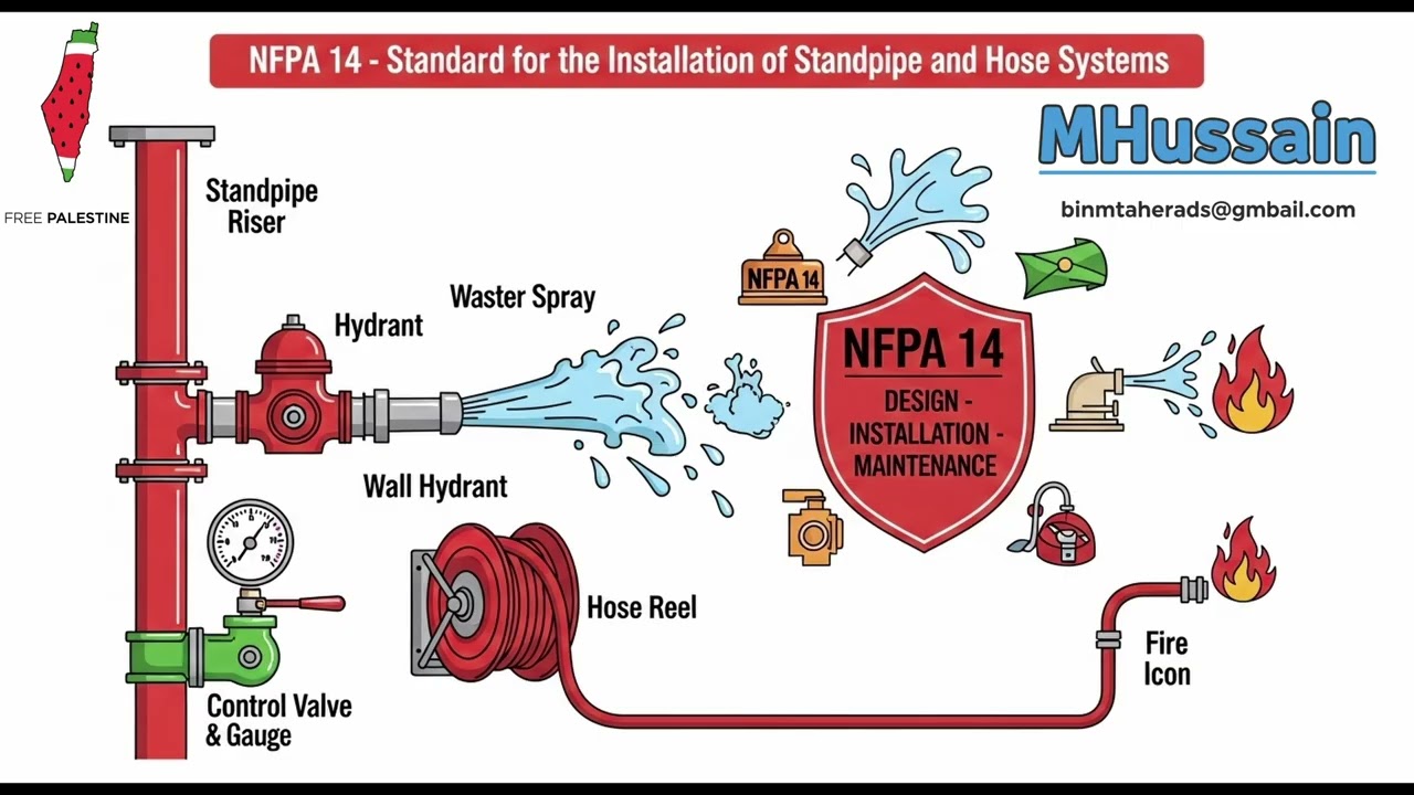 NFPA 14 Explained – Standpipe & Hose Systems 🚒💧