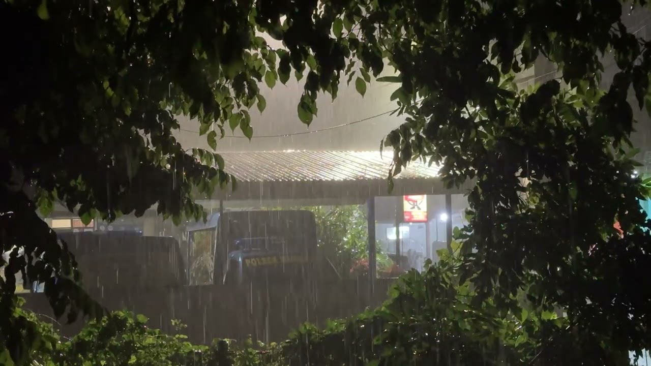 HEAVY RAIN at Night 10 Hours for Sleeping, Relax, Study, insomnia, Reduce Stress. Heavy Rain Sounds