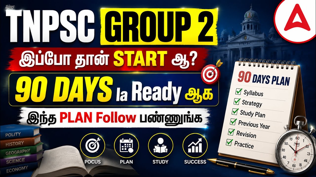 TNPSC Group 2 Strategy | 3 Month Study Plan | 2026 Exam | By Syed Muktthar Akbar