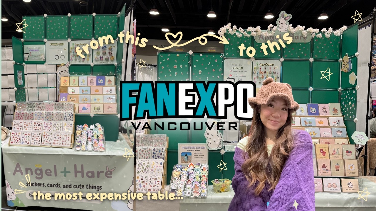 what the heck happened at fan expo vancouver?? 🌟 ARTIST ALLEY VLOG 🌟 my chaotic table situation...