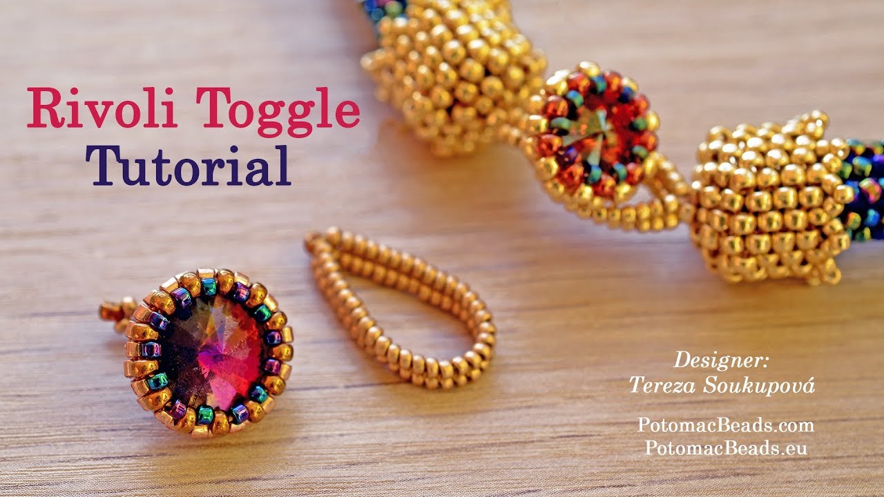 Rivoli Toggle - DIY Jewelry Making Tutorial by PotomacBeads
