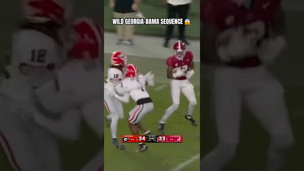 Alabama vs Georgia ending was CINEMA 🍿