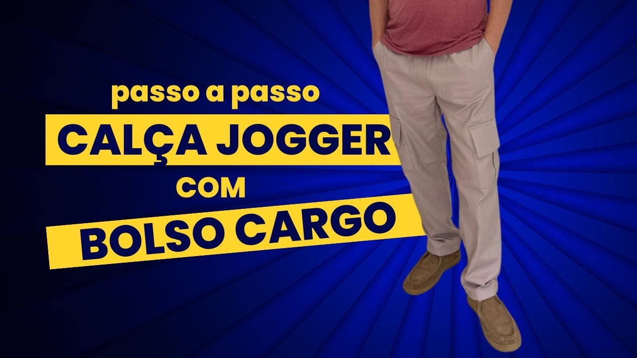 Calça cargo masculina | PASSO A PASSO Escola de Costurar