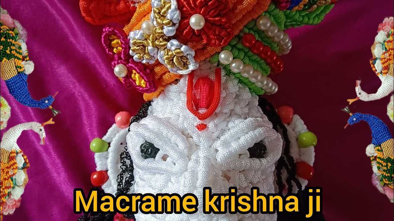Macrame krishna ji/macrame new design#macrame