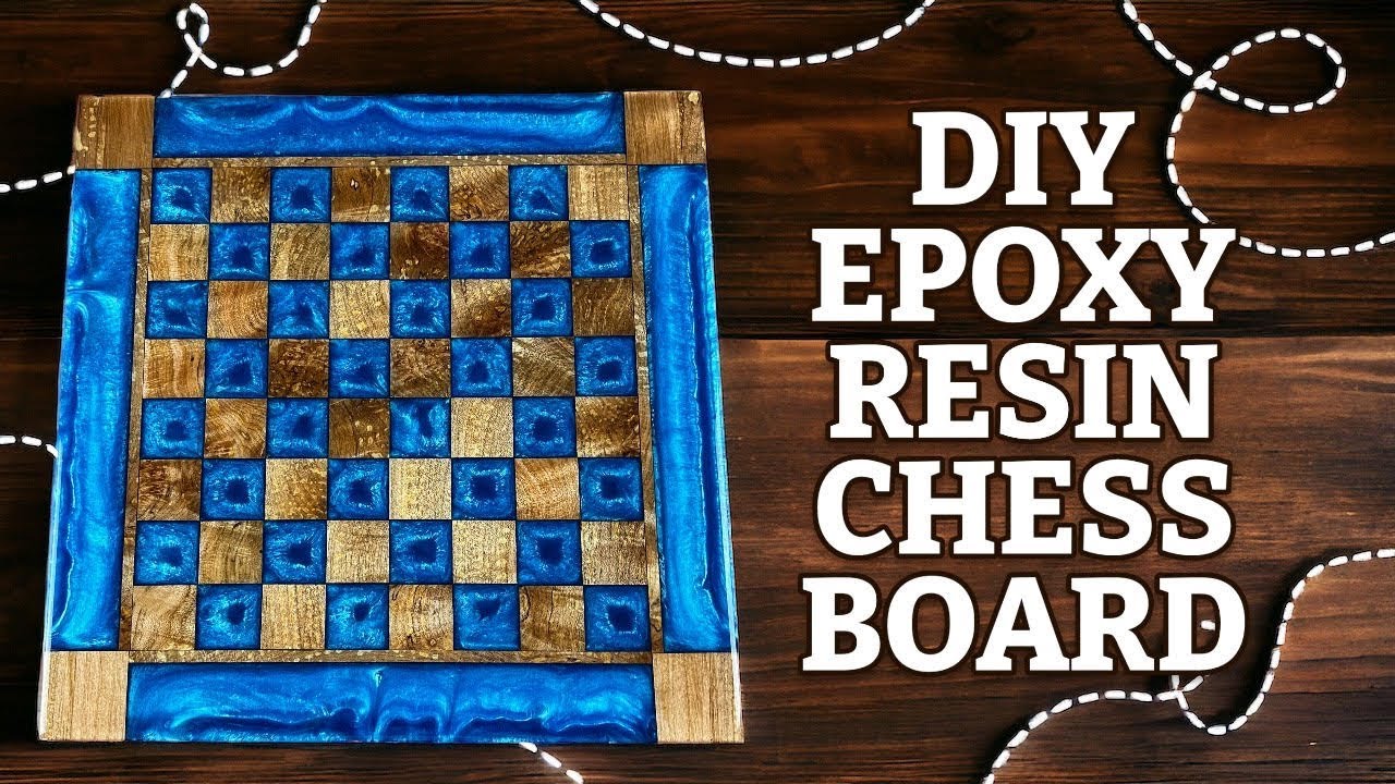 Maple Epoxy Resin Chess Board | Woodworking Epoxy Resin How To