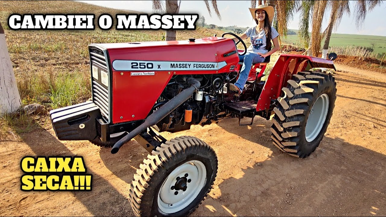 CAMBIANDO O TRATOR MASSEY FERGUSON 250X