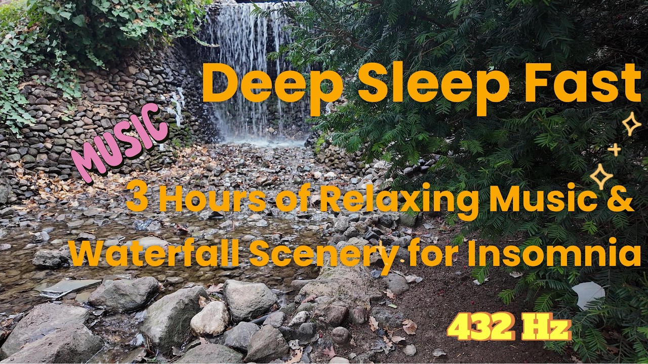 3 Hours of LOFI Jazz Music and Waterfall Scenery