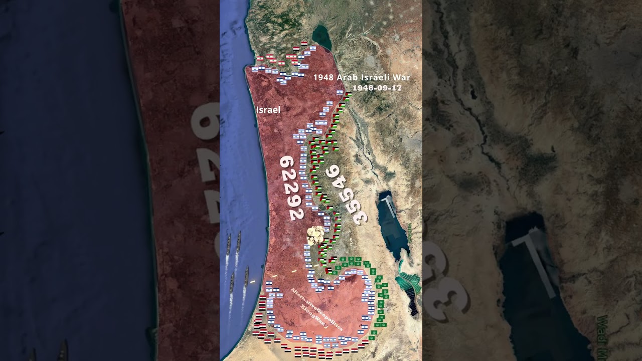 Arab Israeli War of 1948 Animated Map
