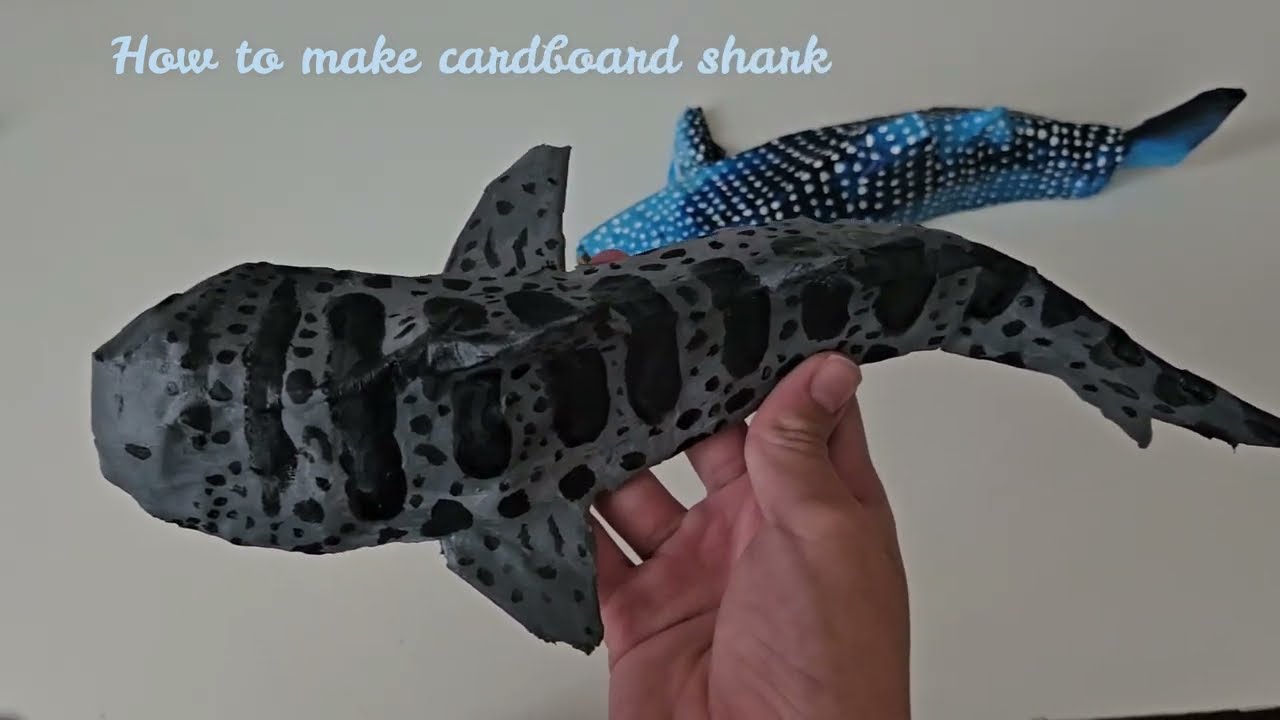 How to make cardboard shark.