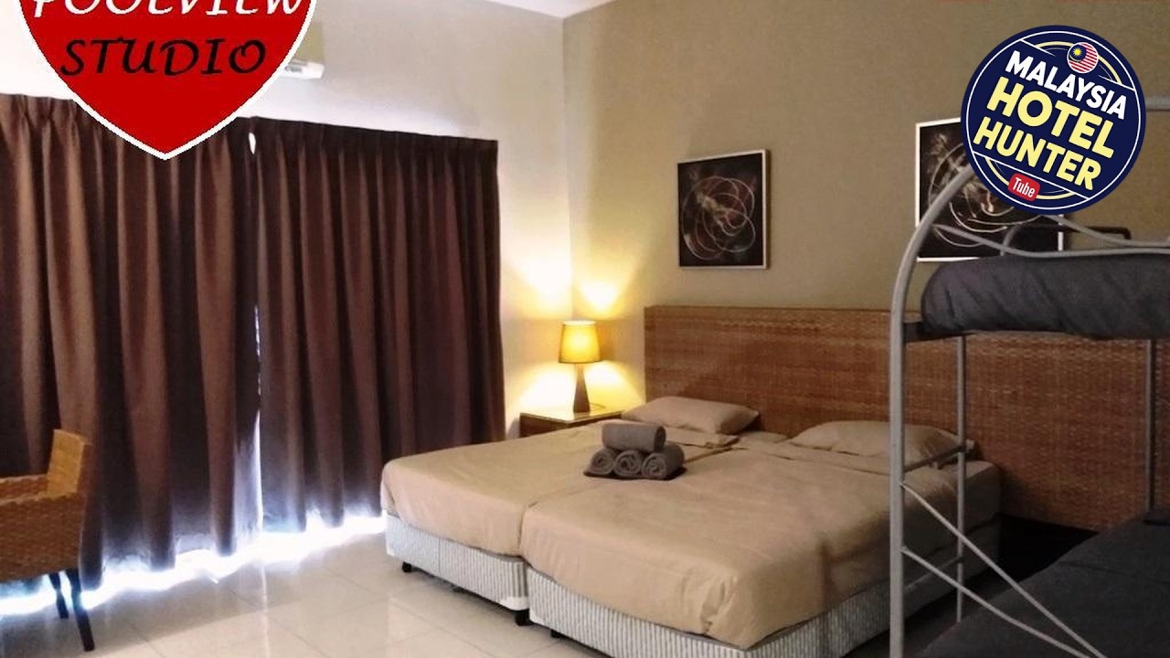 Four-bed Poolview Studio @ Gold Coast Morib*1526 | Banting, Malaysia | Hotel Review 🏩