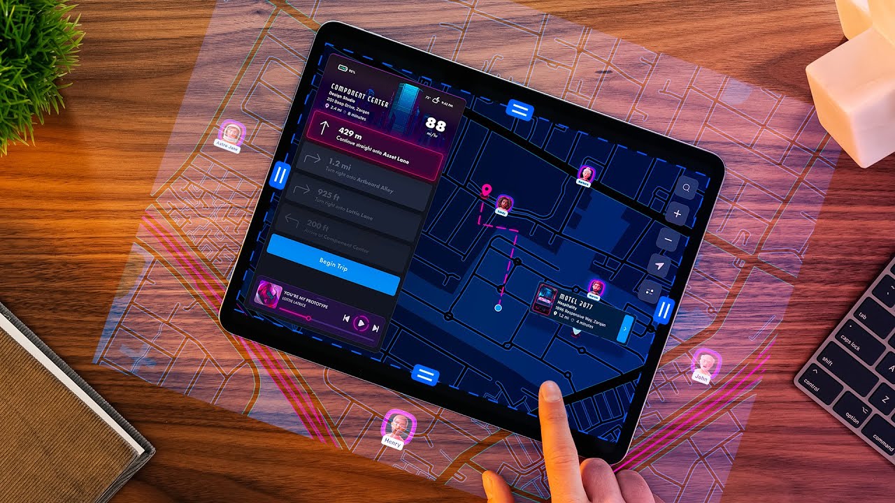 Interactive Scrolling Maps in Adobe XD