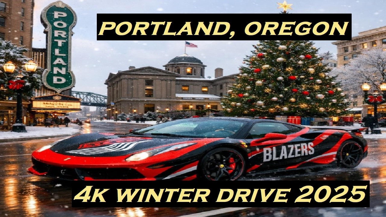 Portland, Oregon | 4k Winter Driving Tour 2025