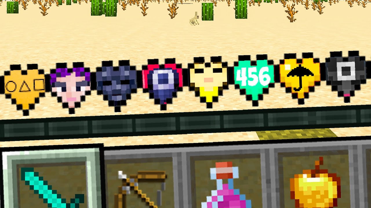 Minecraft But There's Custom Squid Game Hearts