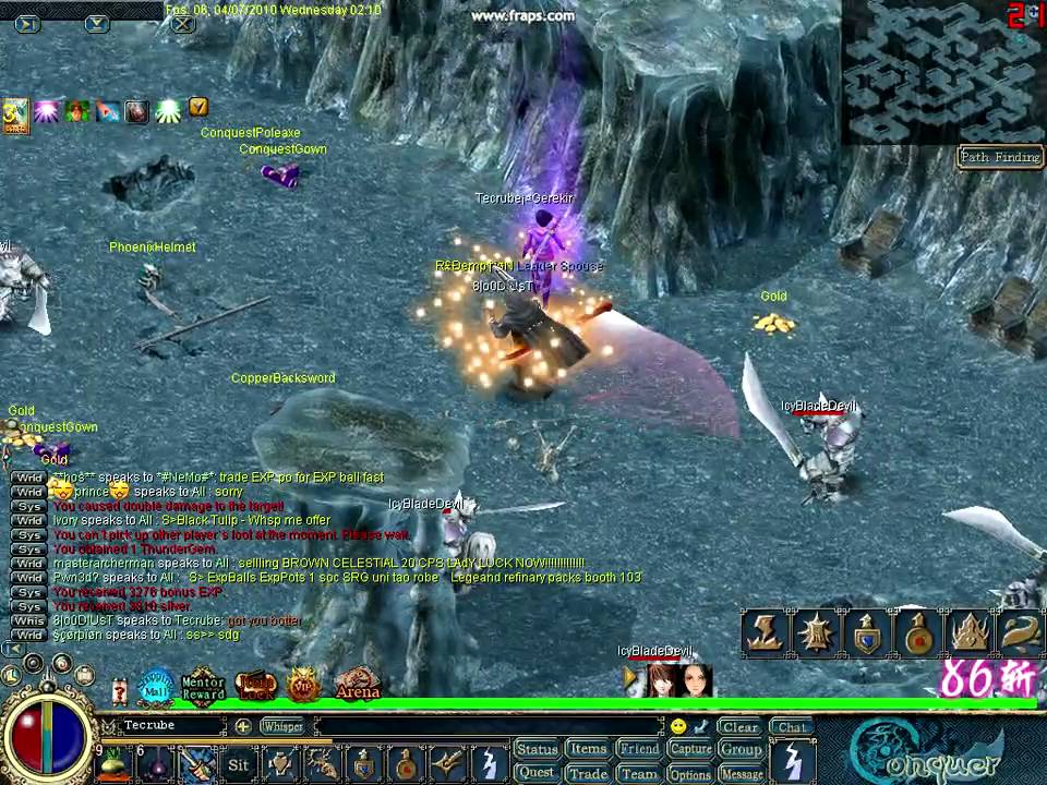 Conquer 2.0 tecrube*GereKir  botting like a mad man in grotto2