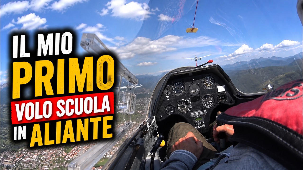 Skizzo Primo volo Scuola in Aliante.