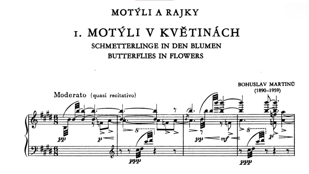 Bohuslav Martinů - Motýli a rajky, H. 127