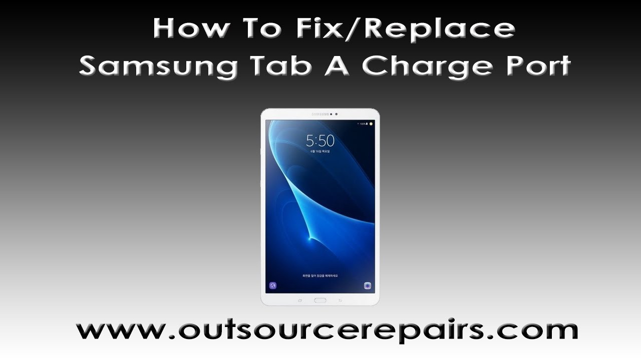 How To Replace Fix Samsung Tab  A 10.1 SM-T580 USB Charge Port