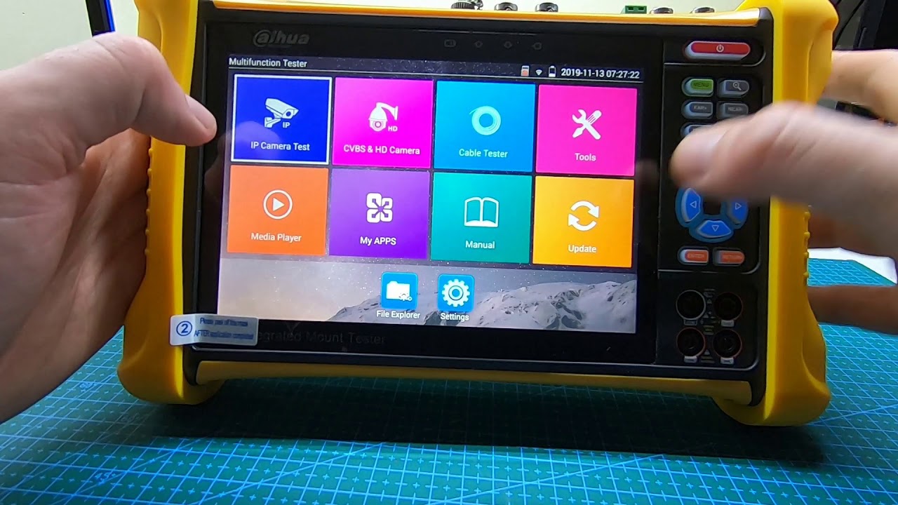 DAHUA PFM906 MULTIFUNCTIONAL TESTER FW update