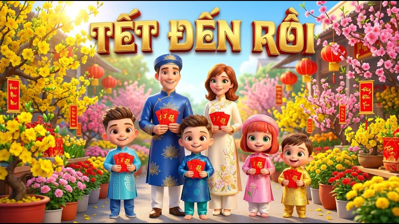 Bé Vui Xuân Đón Tết 🧧 Nhạc Thiếu Nhi Tết Sôi Động & Gia Đình Ka Be Chúc Tết 🧨