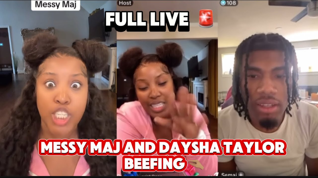 Messy Maj & Daysha Taylor CONFRONT Each Other LIVE! No More Internet Talk🤏🏽‼️