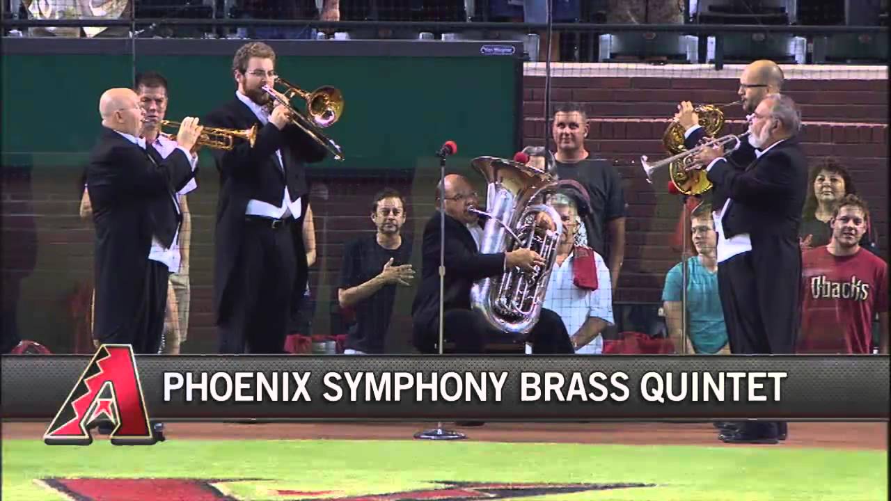 The Phoenix Symphony Brass Quintet Performs the National Anthem