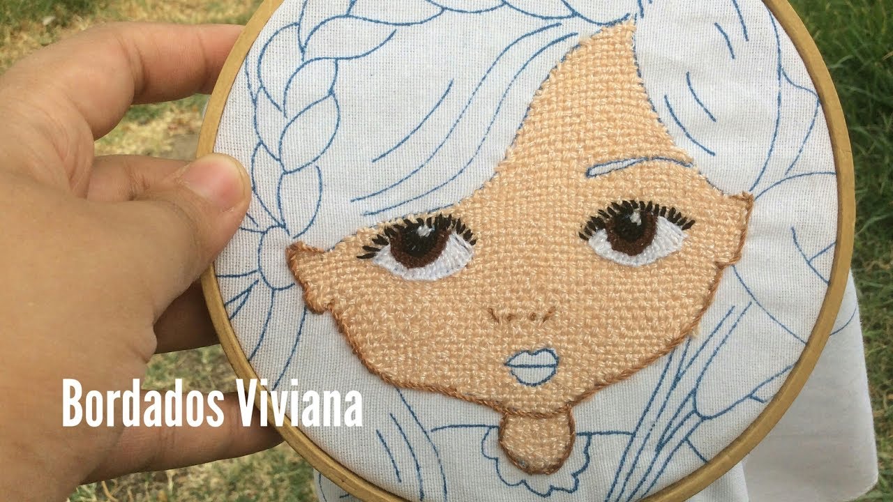 Bordado fantasía OJOS ( niña de los alcatrazes )