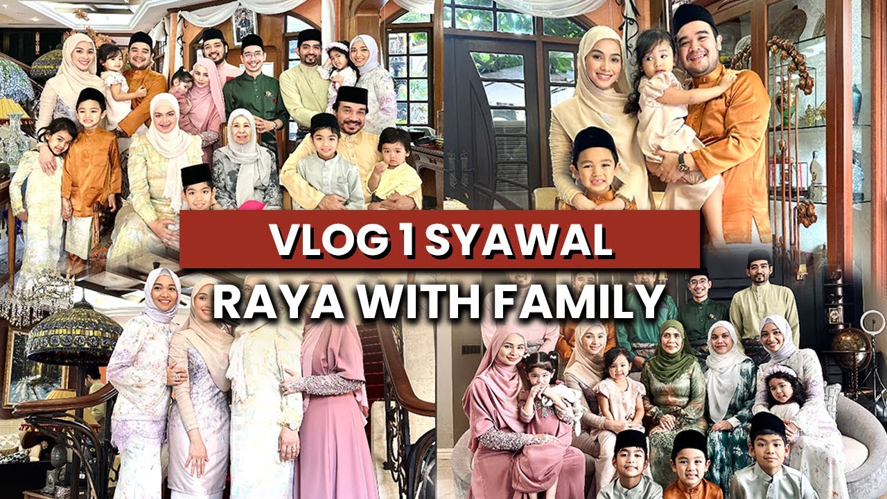 1ST SYAWAL TYA ARIFIN RAYA WITH FAMILY  DATO'SITI NURHALIZA, DATUK K, IZARA AISHAH & MAMA !