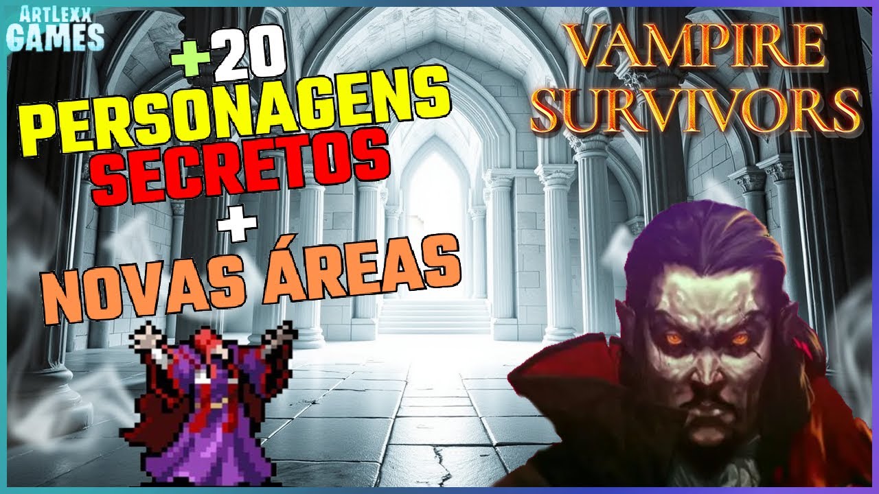 #17 - COMO DESBLOQUEAR +20 PERSONAGENS SECRETOS - VAMPIRE SURVIVORS ODE A CASTLEVANIA (PARTE 2)
