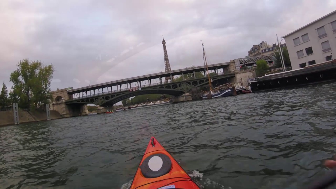 TraverSeine 2016 - Course kayak sur la Seine dans Paris