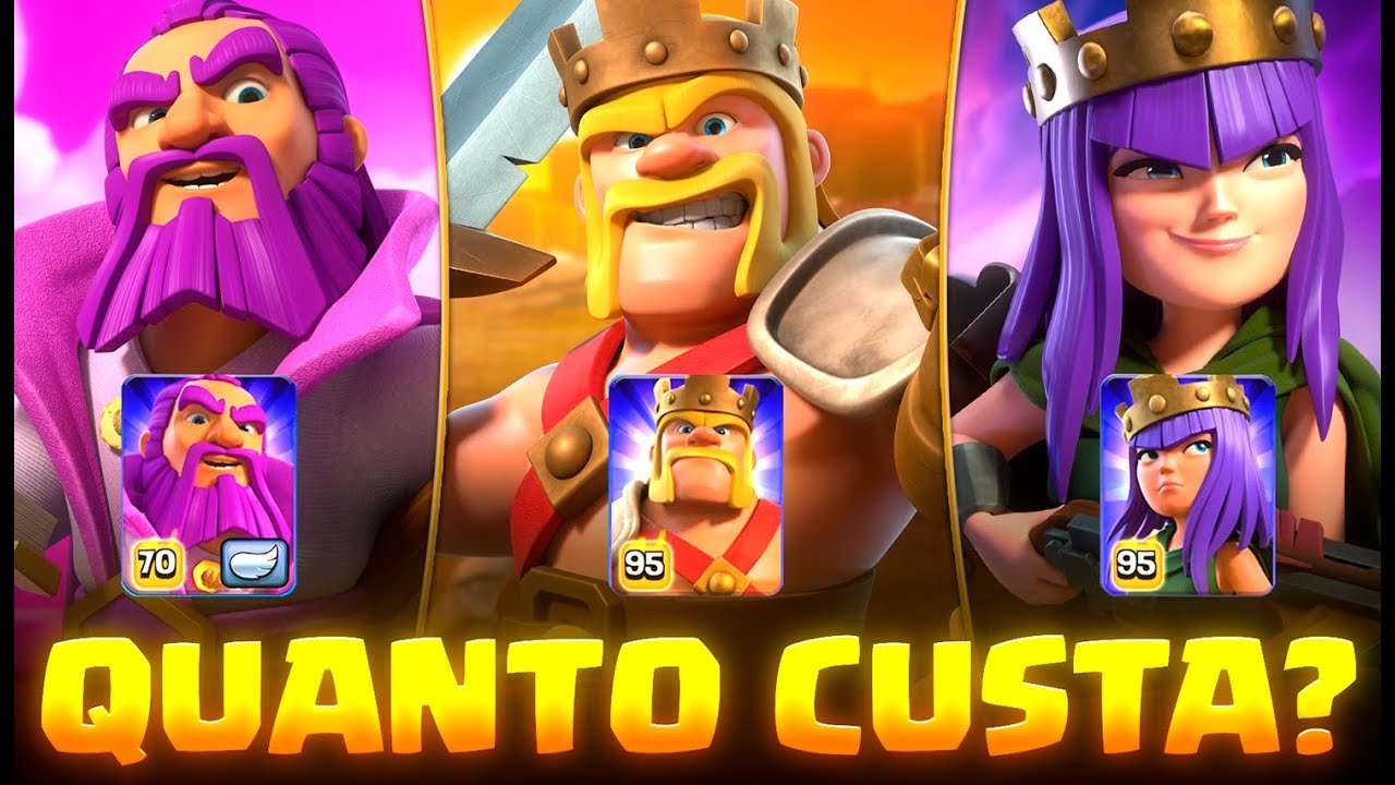 NOVOS CUSTOS e TEMPOS dos HERÓIS no Clash of Clans 😱 | Atualização 2025 COMPLETA!