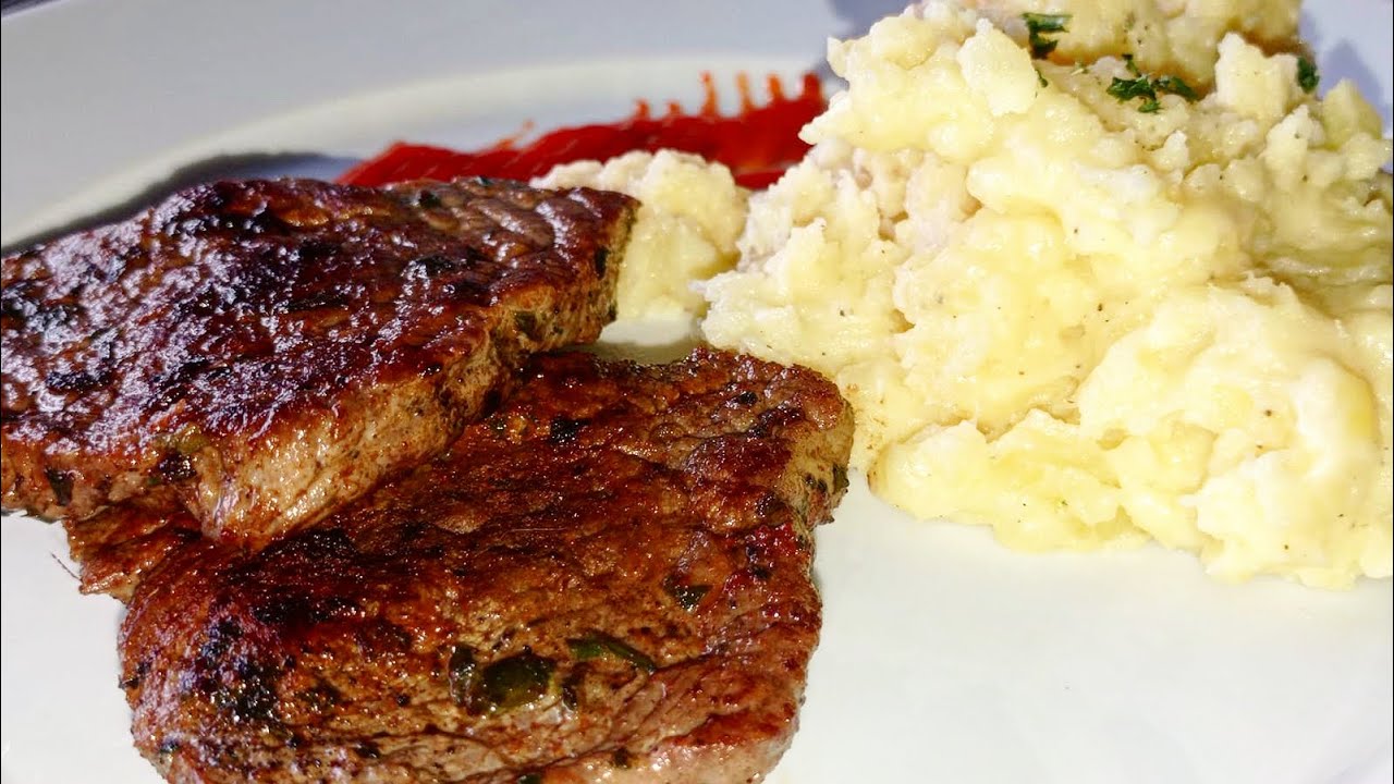 Steak 🥩 Avec Purée de pommes de Terre 🥔 Très Facile 👌