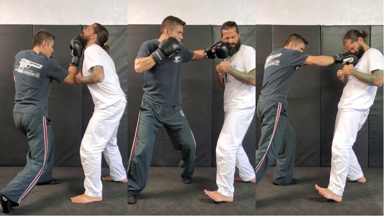 Krav Maga - Rear Uppercut/Lead Hook/Cross Combination (Practical Application)