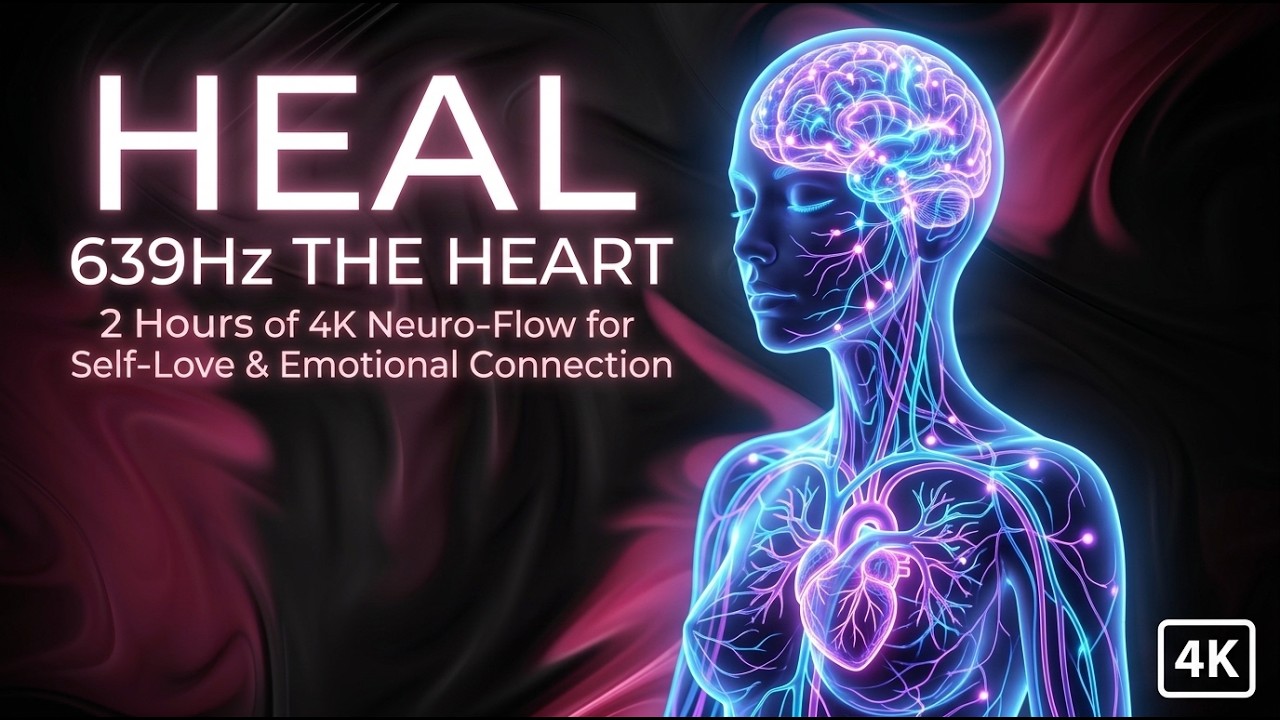 639Hz ATTRACT LOVE & HARMONY | 2 Hours of High-Frequency Alignment for Heart Chakra Opening (4K)