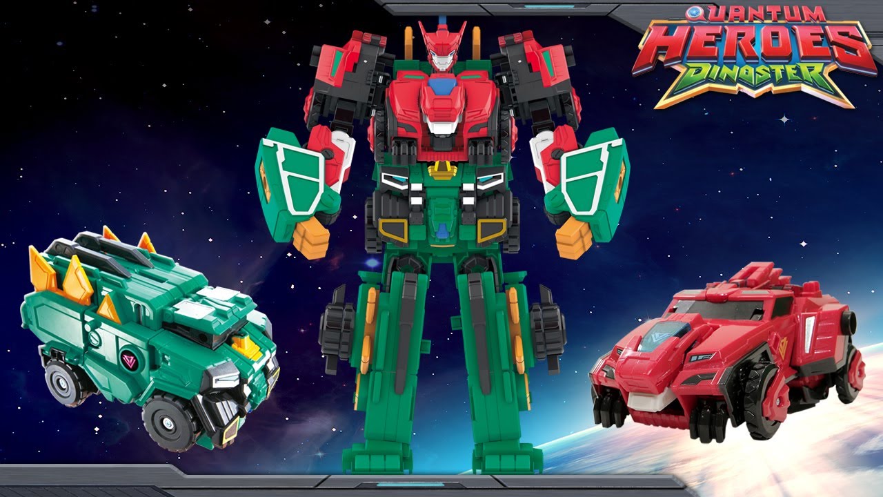 [DINOSTER Toy] Deluxe Raptor Chyron | Robot to Car Mode | Figure | Quantum Heroes: Dinoster