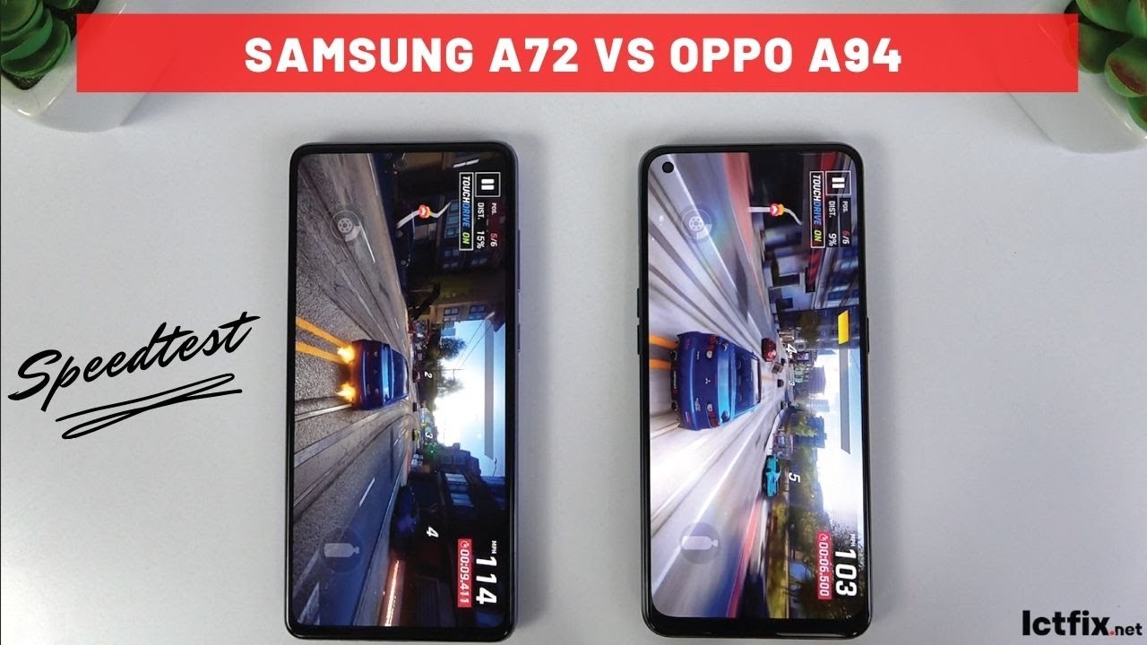 Samsung Galaxy A72 vs Oppo A94 | Snapdragon 720G vs Helio P95 Speedtest, Camera Comparison