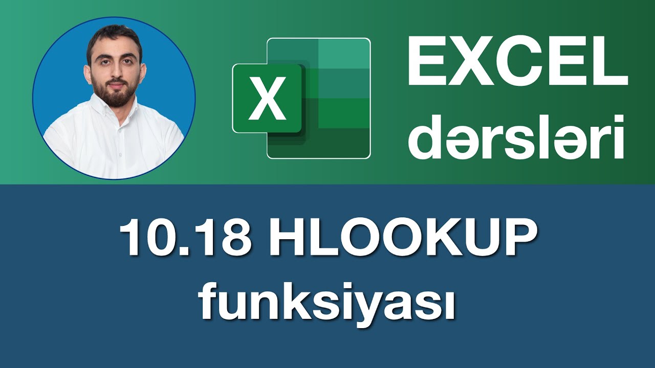Excel dərsləri - 10.18 HLOOKUP Function , HLOOKUP Funksiyası
