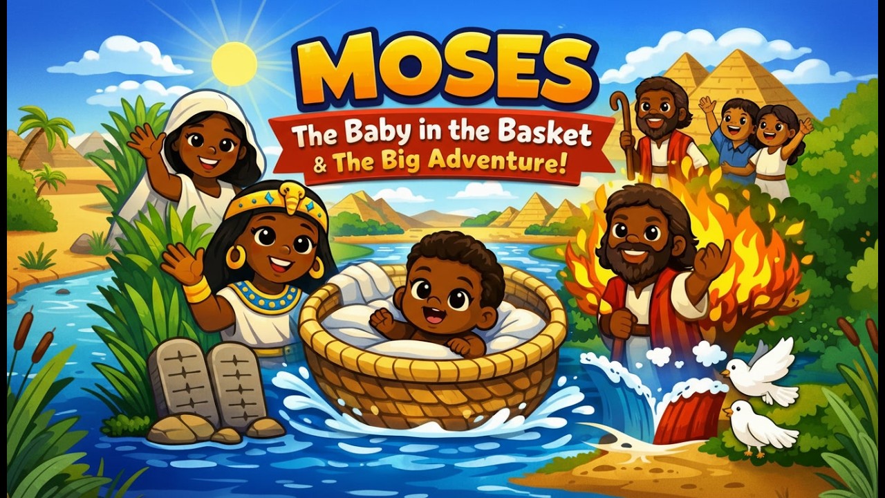 Moses: The Baby in the Basket | Fun Bible Story for Kids | Animated Christian Story