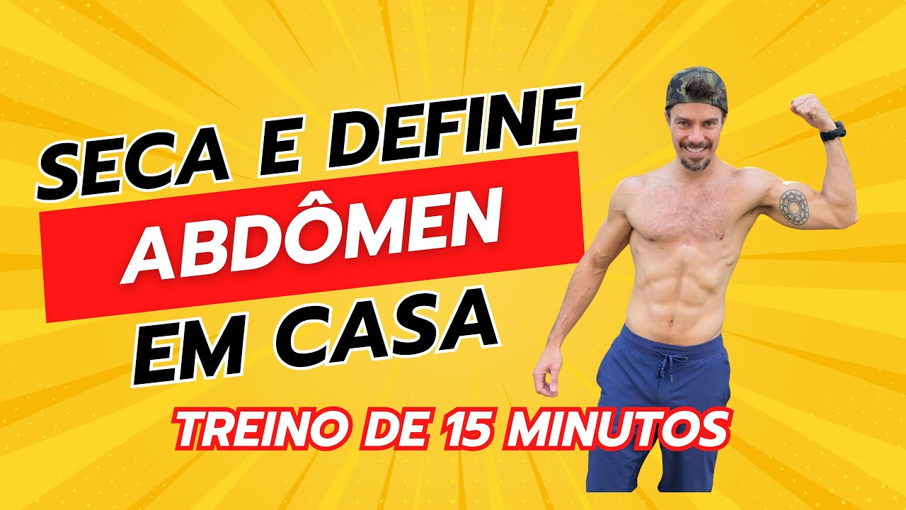 Treino de Abdômen CORE em casa - 15 minutos