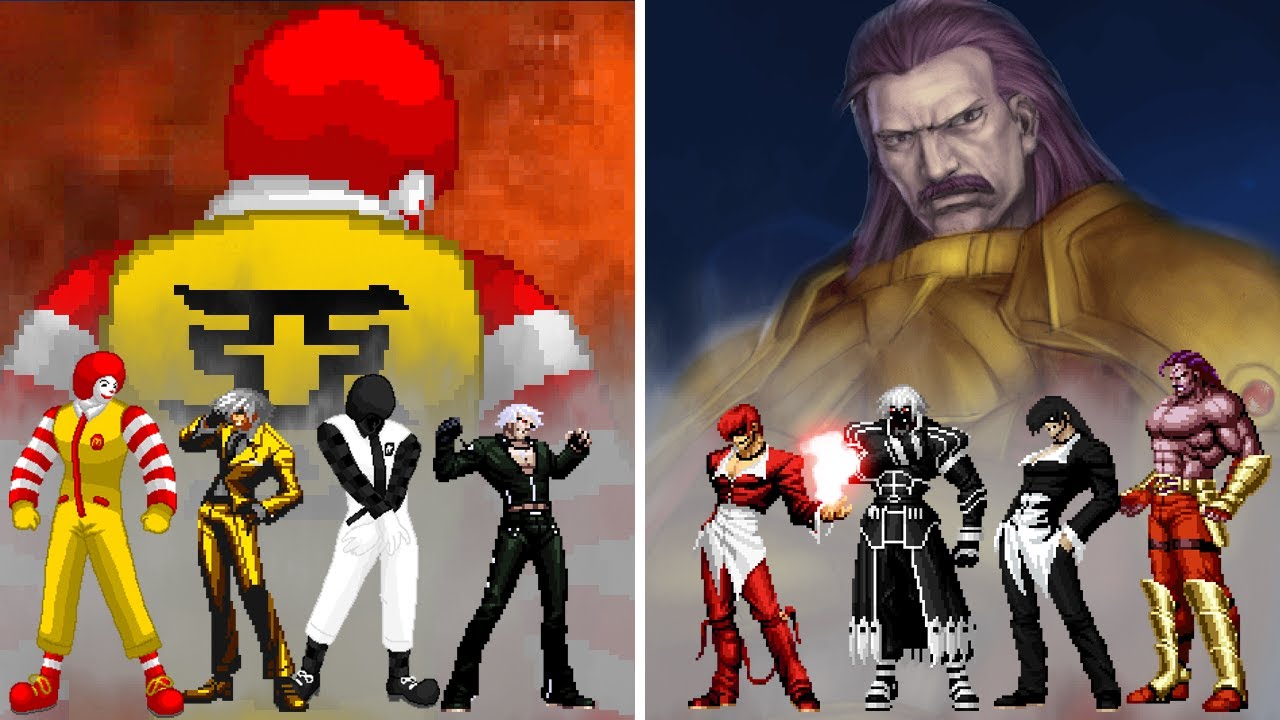 Mc Israelito-R (Clowns) Team vs Nano W.Krauser Team | KOF MUGEN