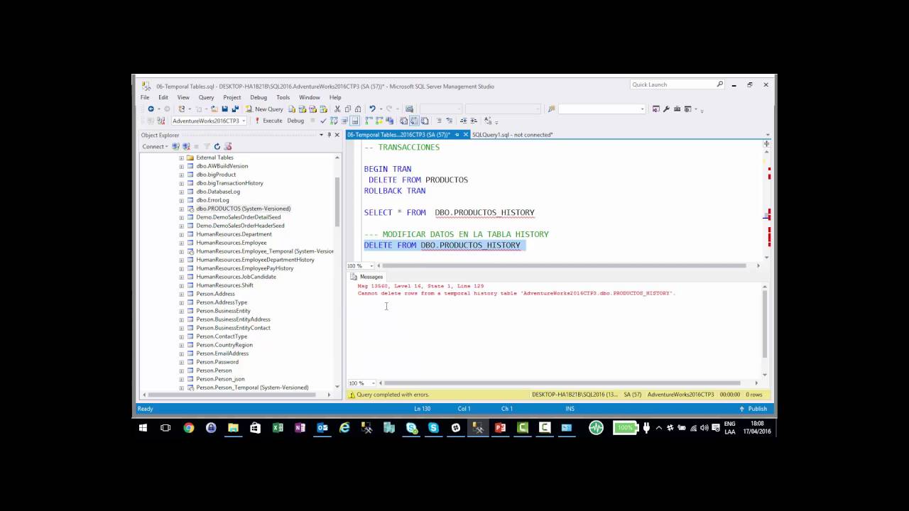 Cómo auditar cambios  de nuestros registros en SQL Server