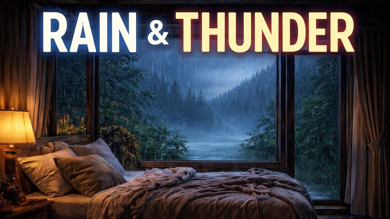 Rain and Thunder|Fades as you fall asleep for one hour 