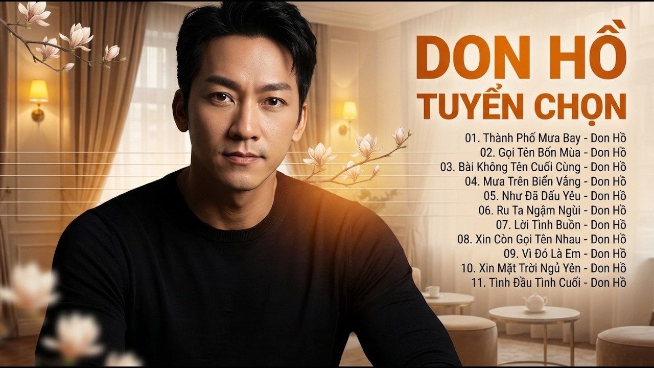 DON HỒ NHẠC TÌNH CA TUYỂN CHỌN - Thành Phố Mưa Bay, Gọi Tên Bốn Mùa, Bài Không Tên Cuối Cùng