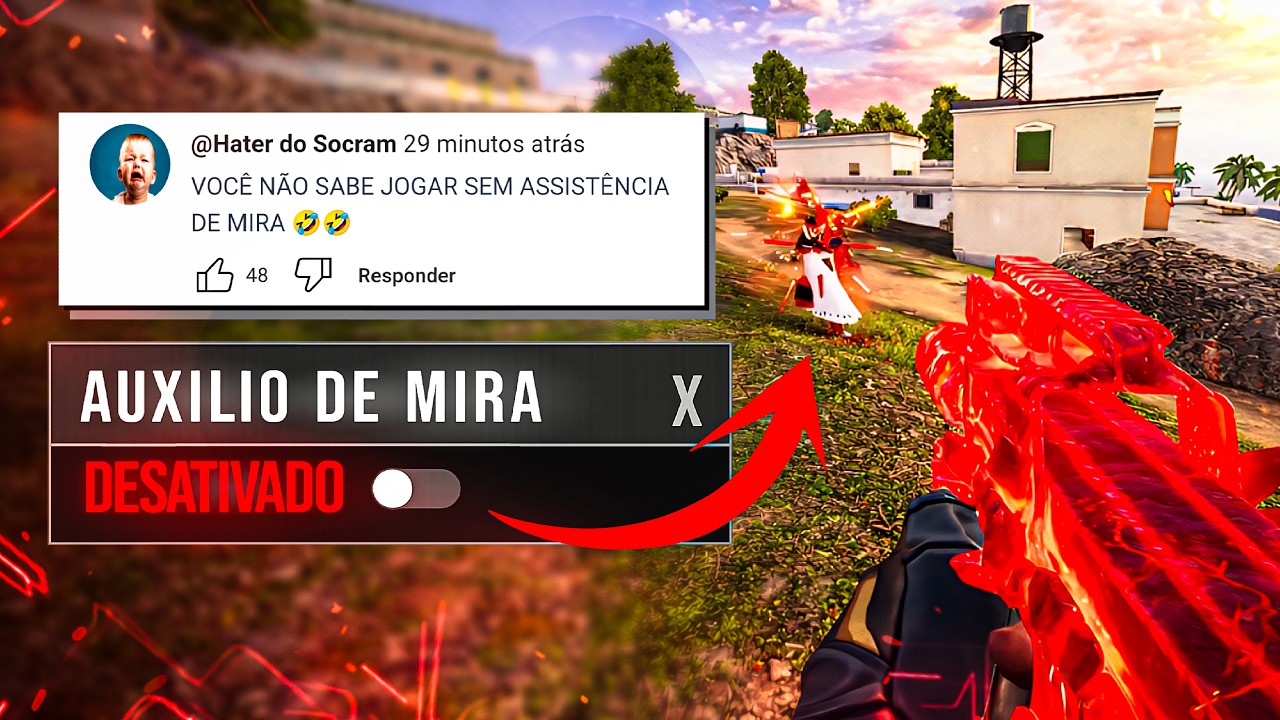 AMASSEI GERAL SEM ASSISTÊNCIA MIRA NO BLOOD STRIKE! 🔥 (CALANDO HATER)