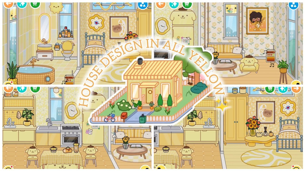 HOUSE DESIGN IN ALL YELLOW💛
