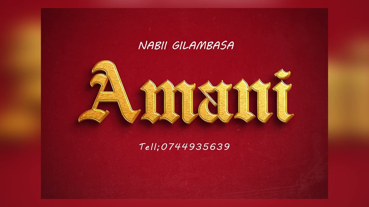 Nabii Grambasa Amani Official Music Audio