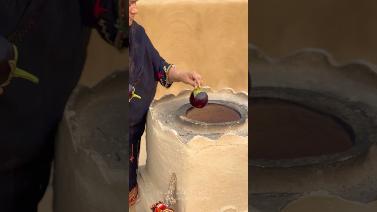 Eggplant stew Cooking In big Mud oven | Traditional Cooking #traditinal #cooking #village